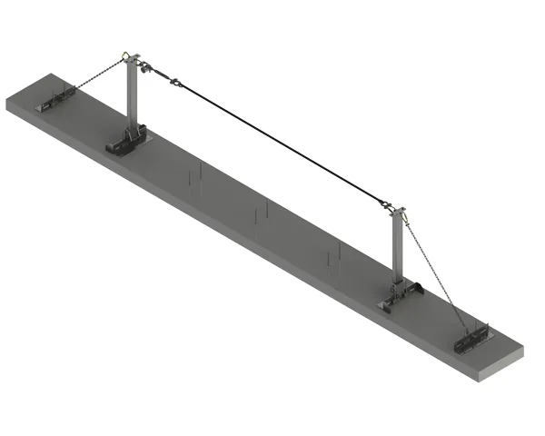 French Creek TRV30C Horizontal Lifeline System Concrete