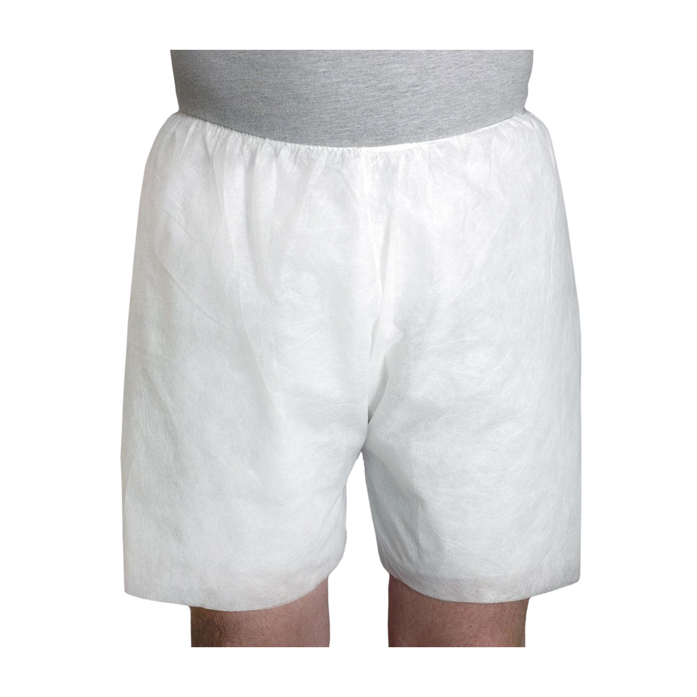 PIP U2010 Disposable Boxer Shorts Polypropylene Lightweight White