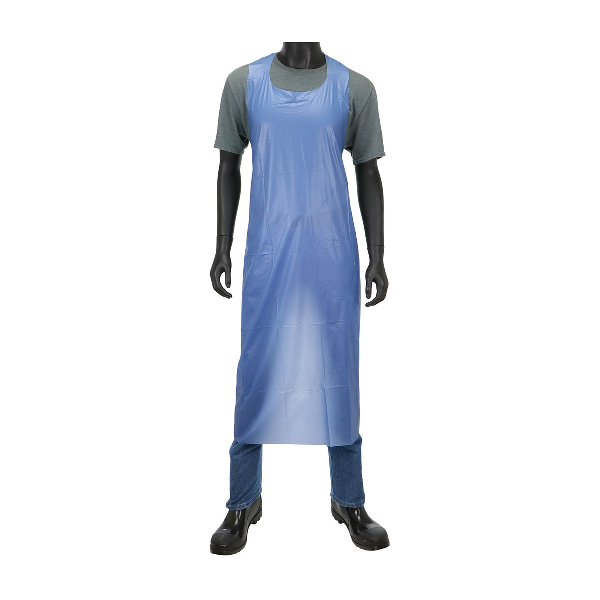 PIP UE4B Apron Vinyl 4 mil Chemical Resistant Blue