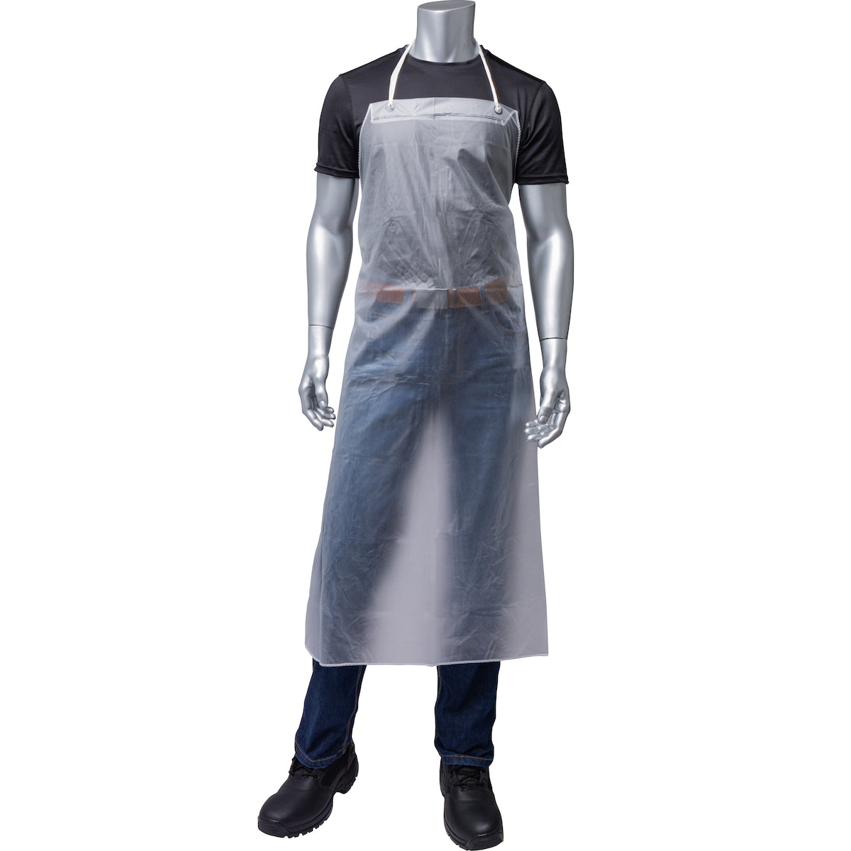 PIP UPC Vinyl Apron 8 mil Chemical Resistant Clear