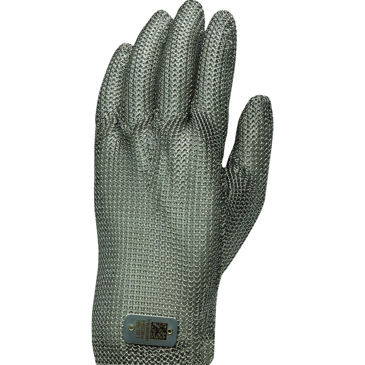 US Mesh USM-1167 Metal Mesh Gloves Stainless Coil Spring Silver