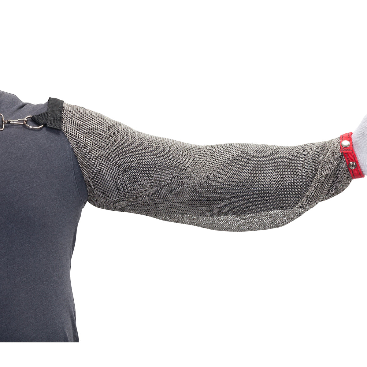 US Mesh USM-3105 Metal Mesh Sleeve Stainless Steel Cut Resistant Silver