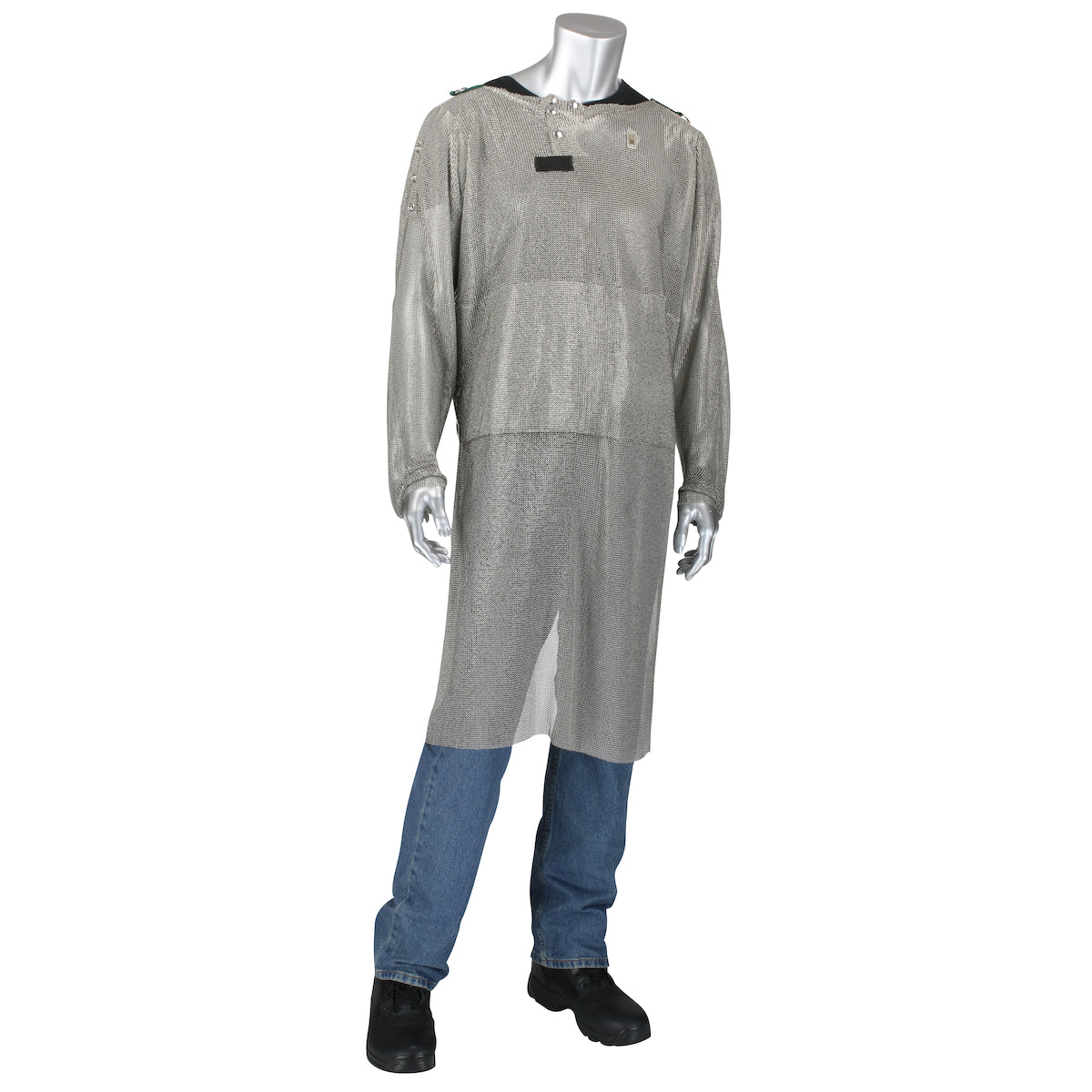 US Mesh USM-4352L Metal Mesh Clothing Stainless Steel Belly Guard Silver