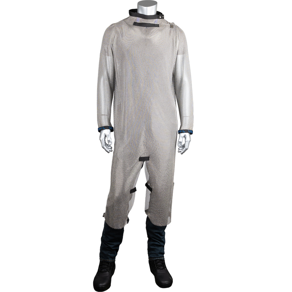 US Mesh USM-4551L Metal Mesh Clothing 316L Steel EN 1082-1 Rated Silver