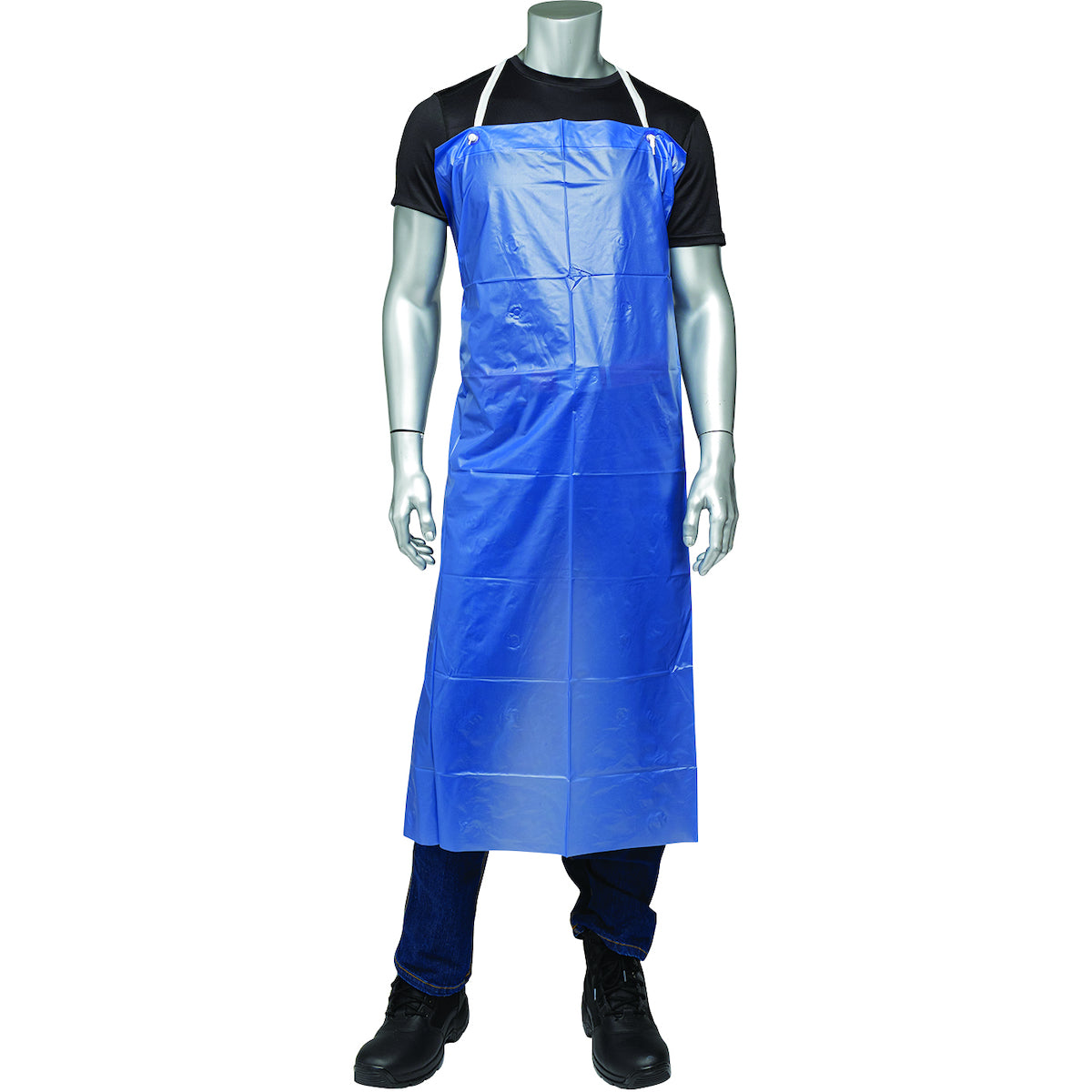 PIP UUB Aprons Blue Vinyl Chemical Resistant