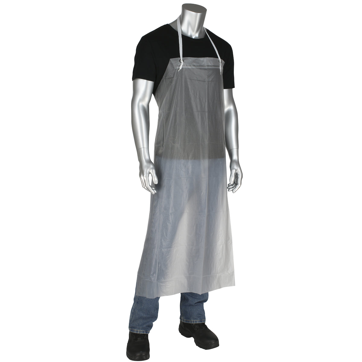 PIP UUC Apron Vinyl 6 mil Chemical Resistant Clear