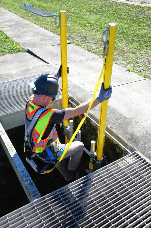 French Creek Retractable Ladder Anchor Post Aluminum OSHA ANSI APEX01