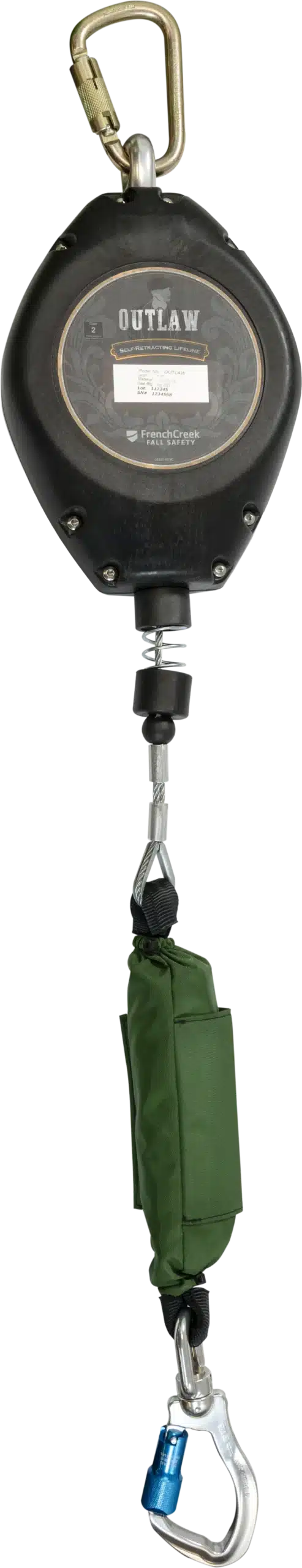 French Creek XR-50LEG self-retracting lifeline ANSI Z359.14 CLASS B, ANSI A10.32
