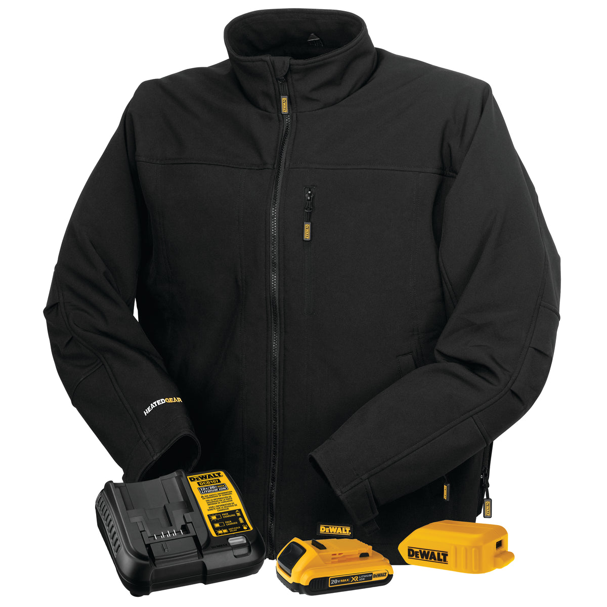 DCHJ060AB Men's Heated Soft Shell Jacket Kit - Black - Size L