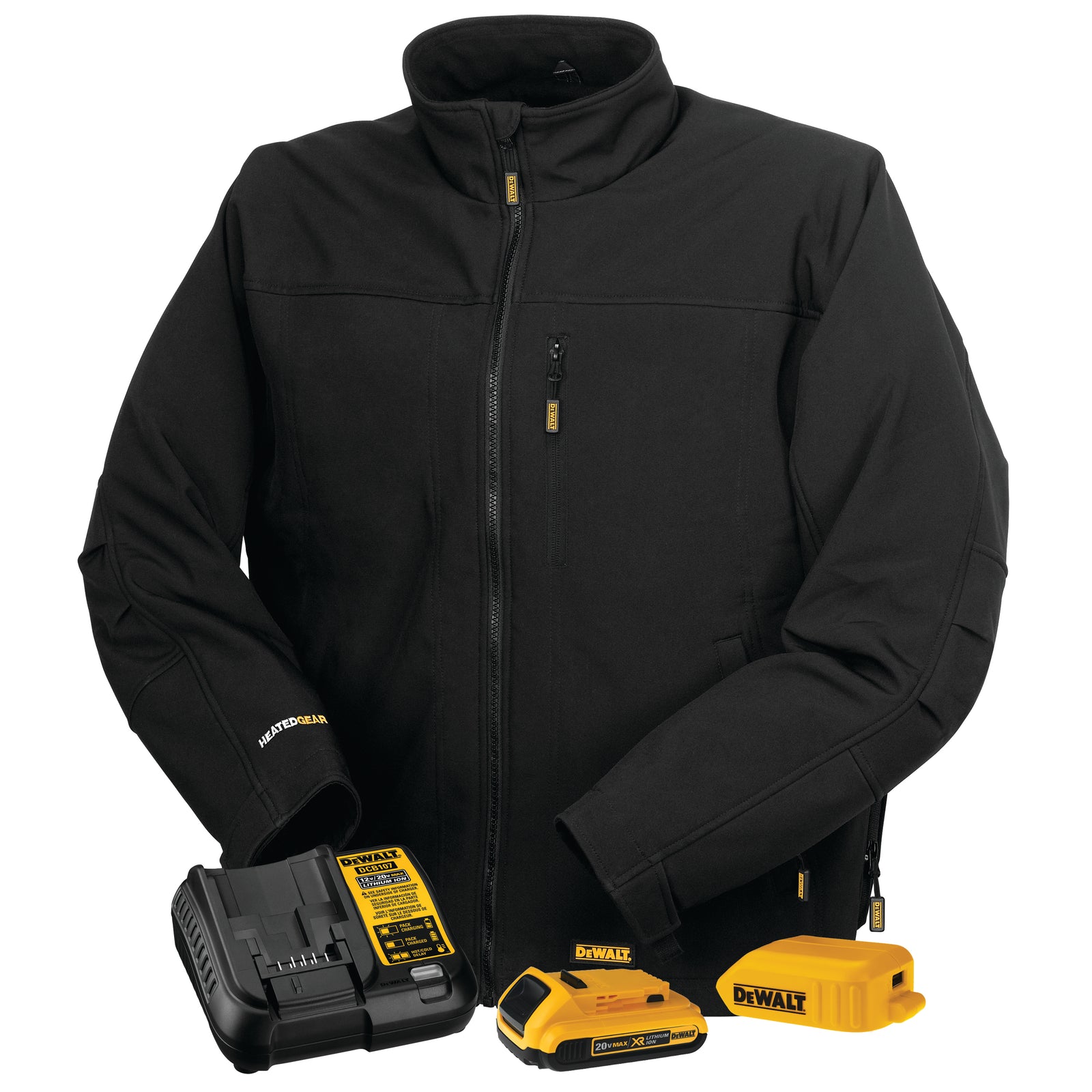 DCHJ060AB Men's Heated Soft Shell Jacket Kit - Black - Size L