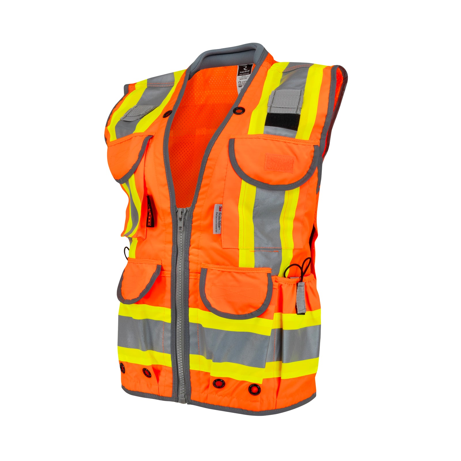 SV55W Class 2 Women’s Heavy Duty Engineer Vest - Orange - Size M