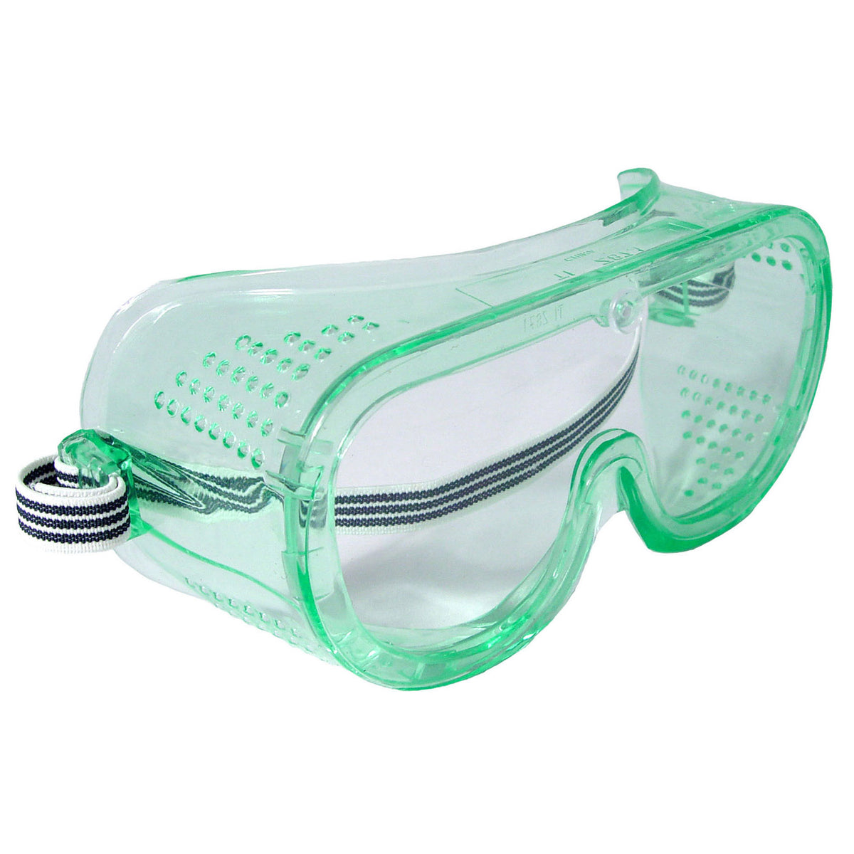 Perforated Safety Goggle - Uncoated Clear Lens