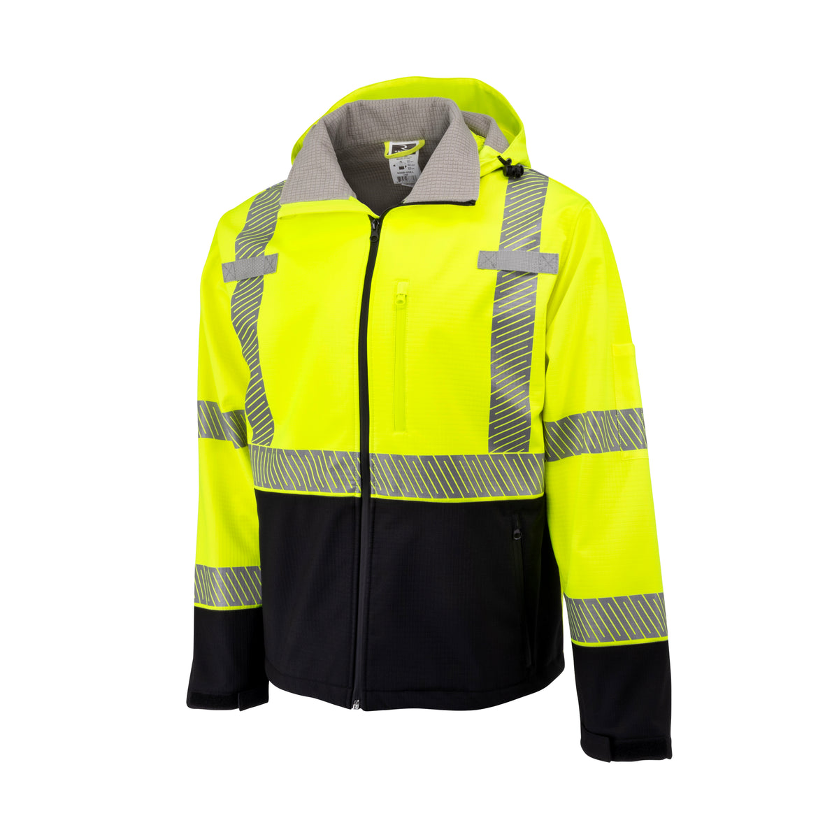 SJ322B Type R Class 3 Softshell Ripstop Jacket - Hi-Vis Green - Size 3X