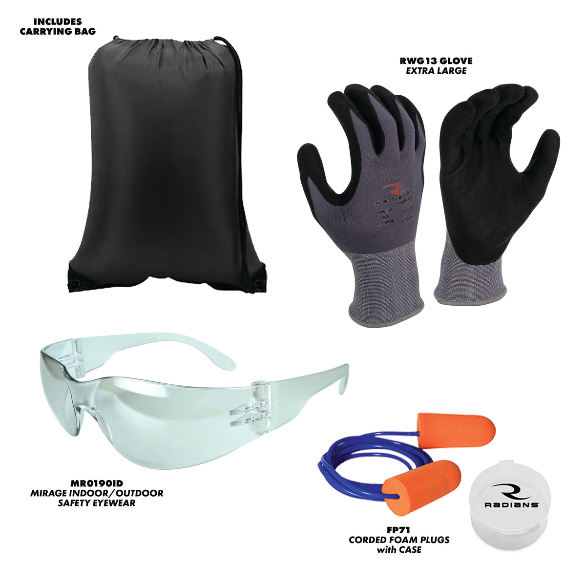 Base Starter Kit - Size L Glove, Bag