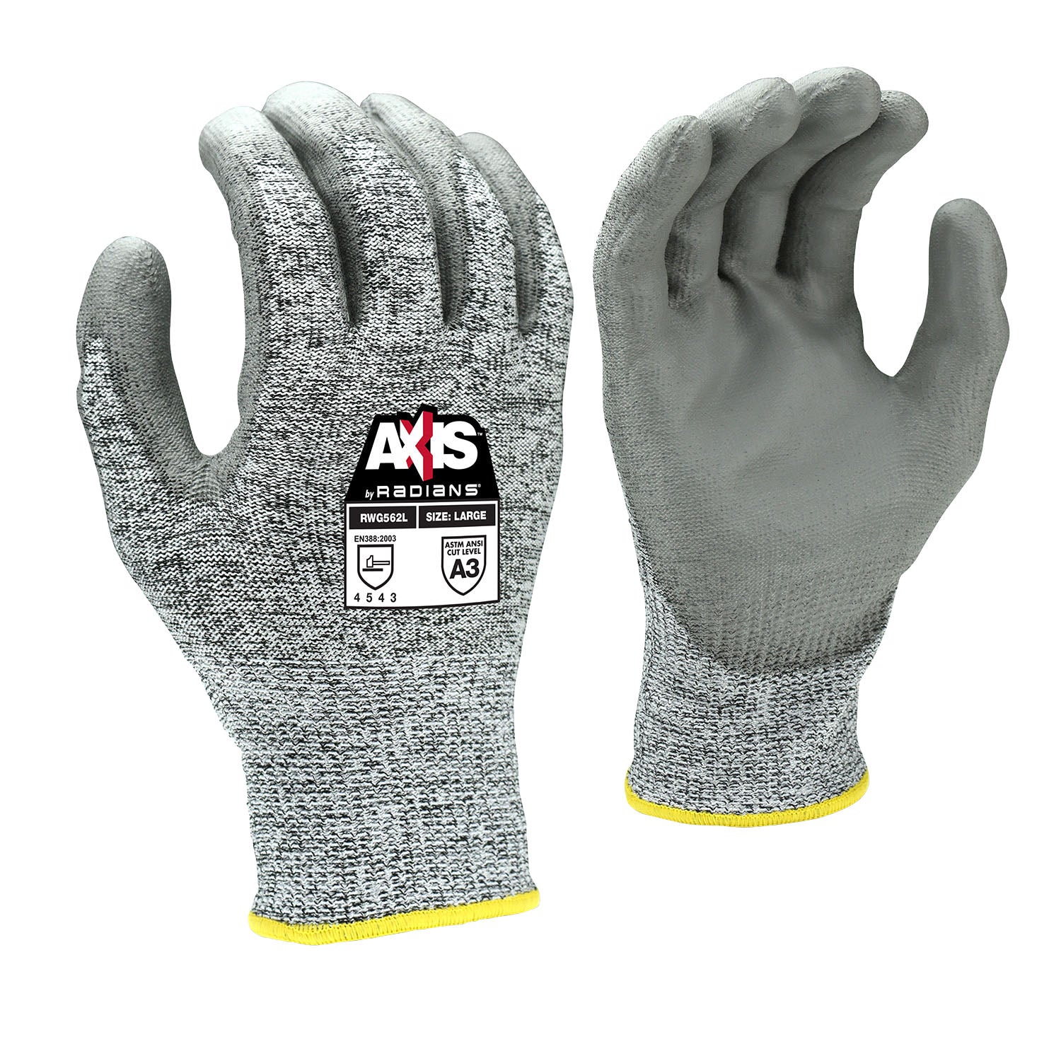 RWG562 AXIS™ Cut Protection Level A3 PU Coated Glove - Size M