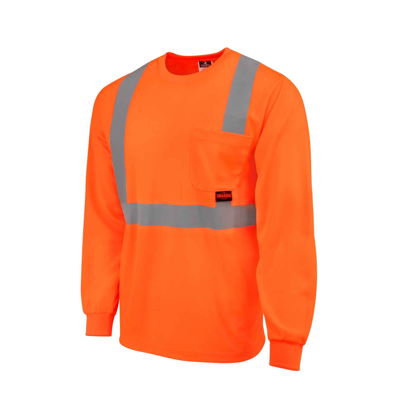 ST21-2 Class 2 Mesh Long Sleeve T-Shirt - Orange - Size L