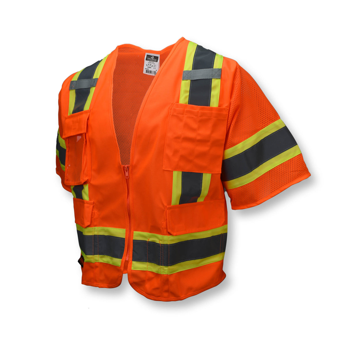 SV63 Two Tone Surveyor Type R Class 3 Two Tone Safety Vest - Green - Size XL