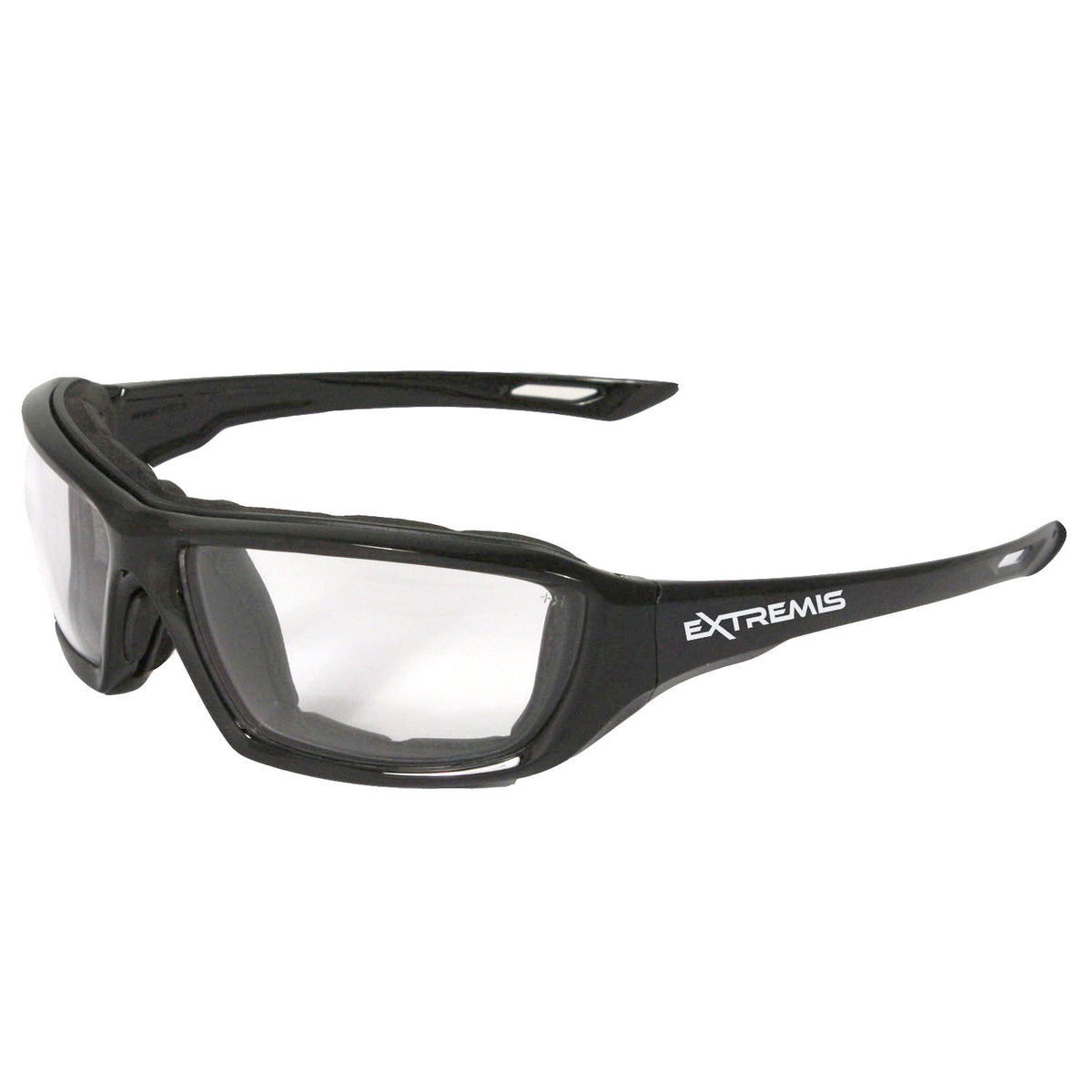Extremis® Safety Eyewear - Black Frame - Smoke Anti-Fog Lens