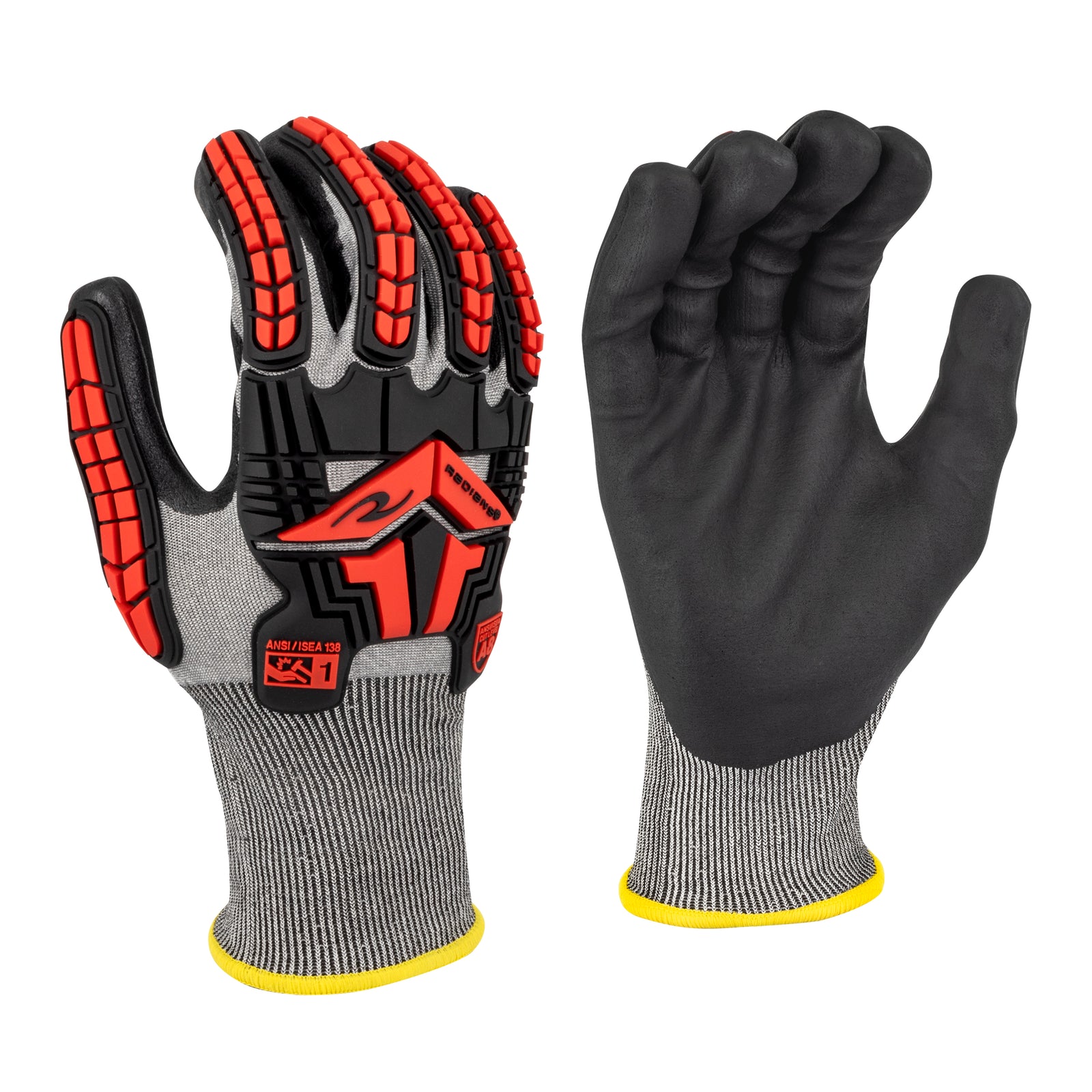RWG581 Cut Level A8 Foam Nitrile Coated Glove with TPR Impact Protection - Size XL