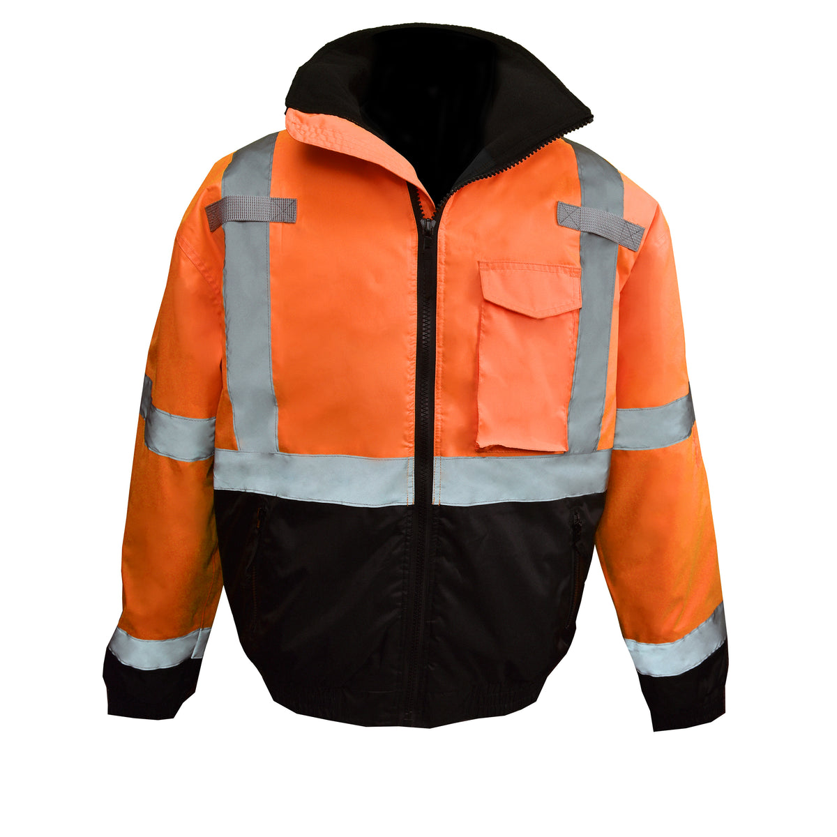 SJ11QB Type R Class 3 Weatherproof Bomber Jacket with Quilted Liner - Hi-Vis Green - Size 2X