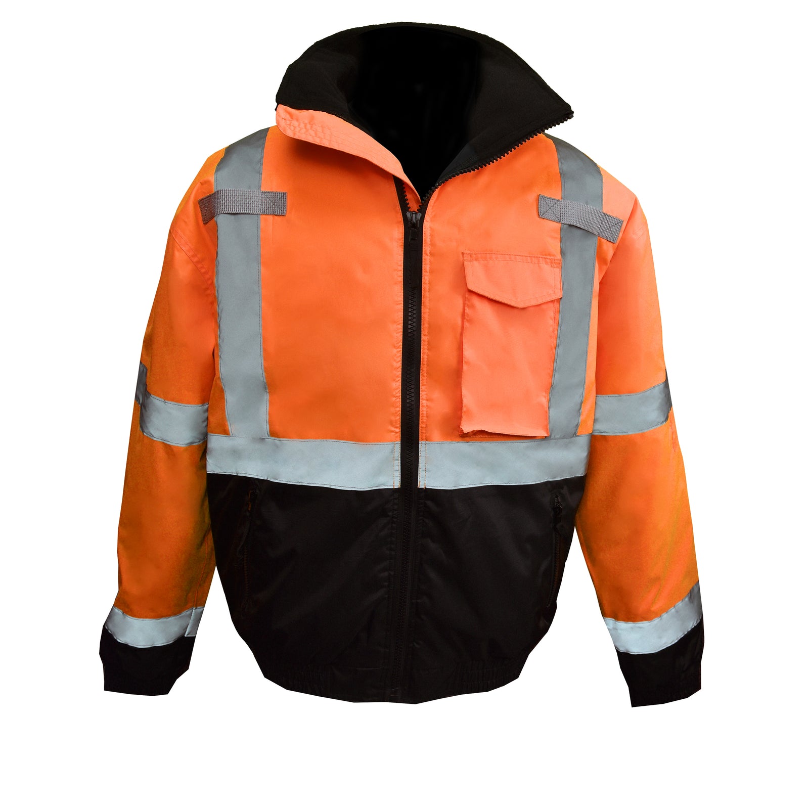 SJ11QB Type R Class 3 Weatherproof Bomber Jacket with Quilted Liner - Hi-Vis Green - Size 2X