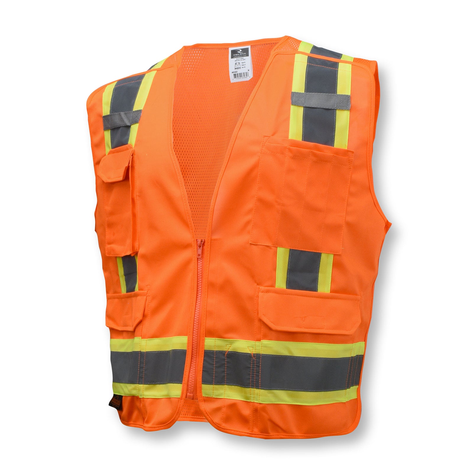 SV46 Surveyor Type R Class 2 Breakaway Two Tone Safety Vest - Green - Size XL