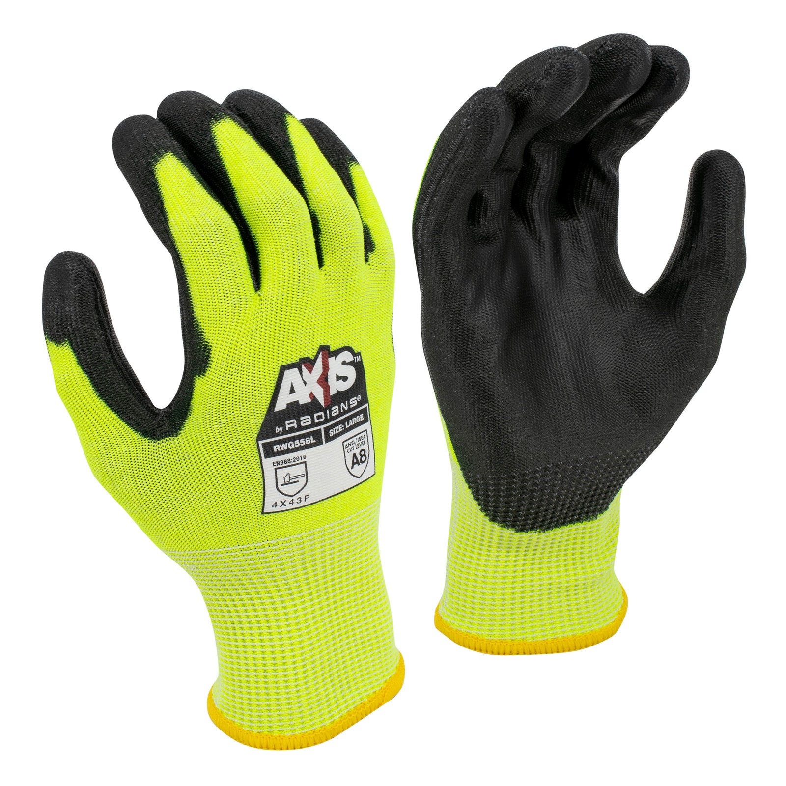 RWG558 AXIS™ Cut Protection Level A7 PU Coated Glove - Size L