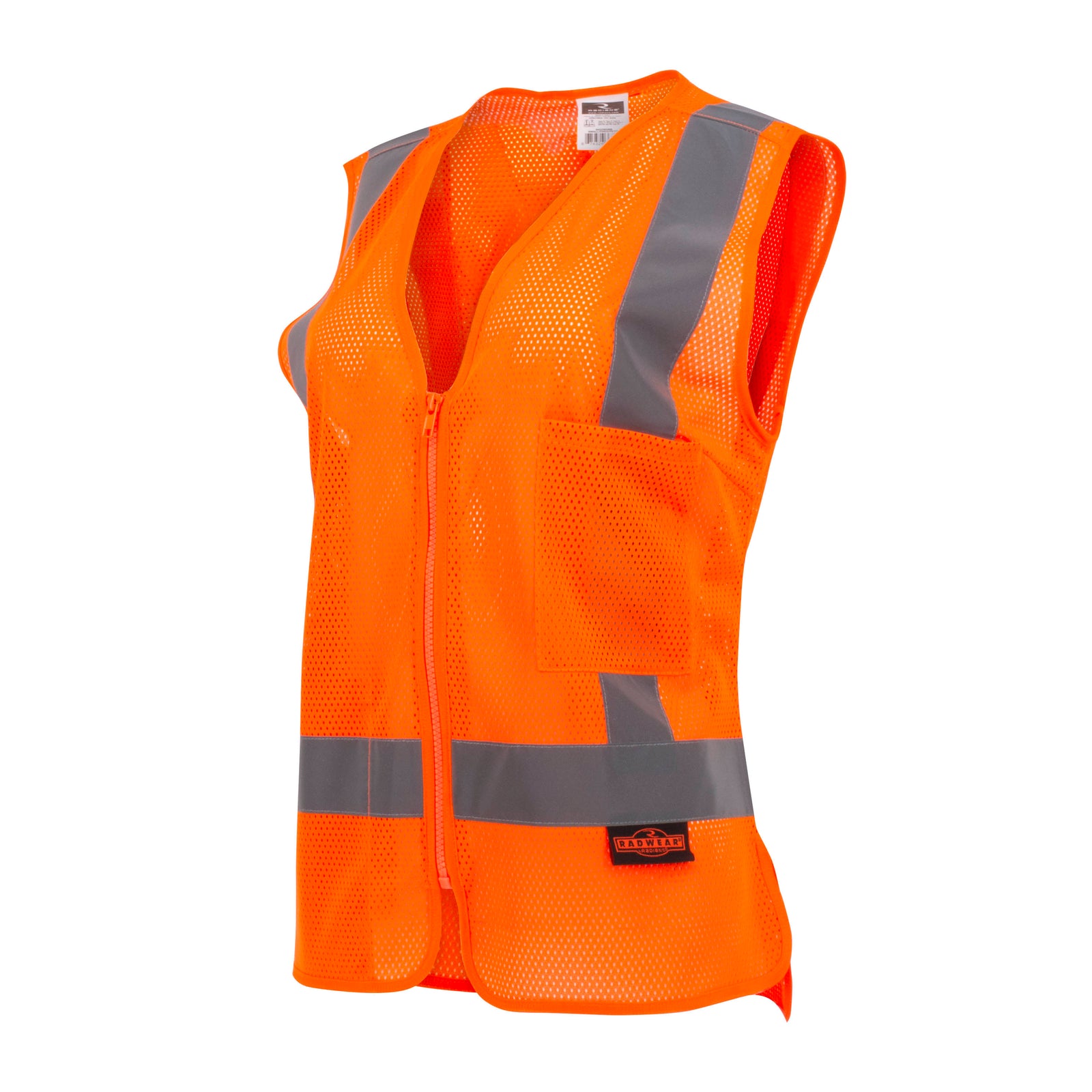 SV2ZW Women's Economy 2 Pocket Vest - Hi-Vis Green - Size M