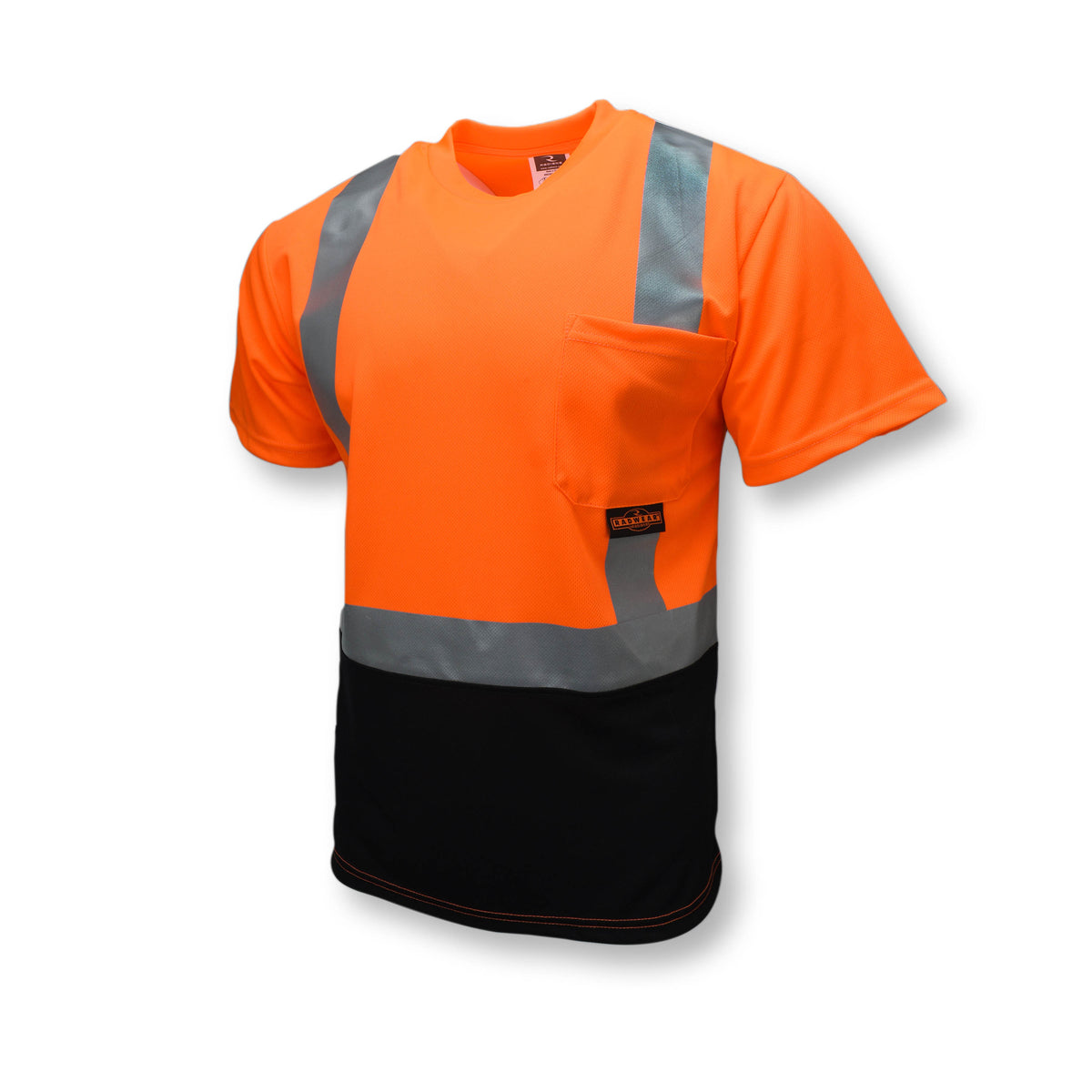 ST11B Type R Class 2 Short Sleeve Black Bottom T-Shirt - Green/Black - Size L
