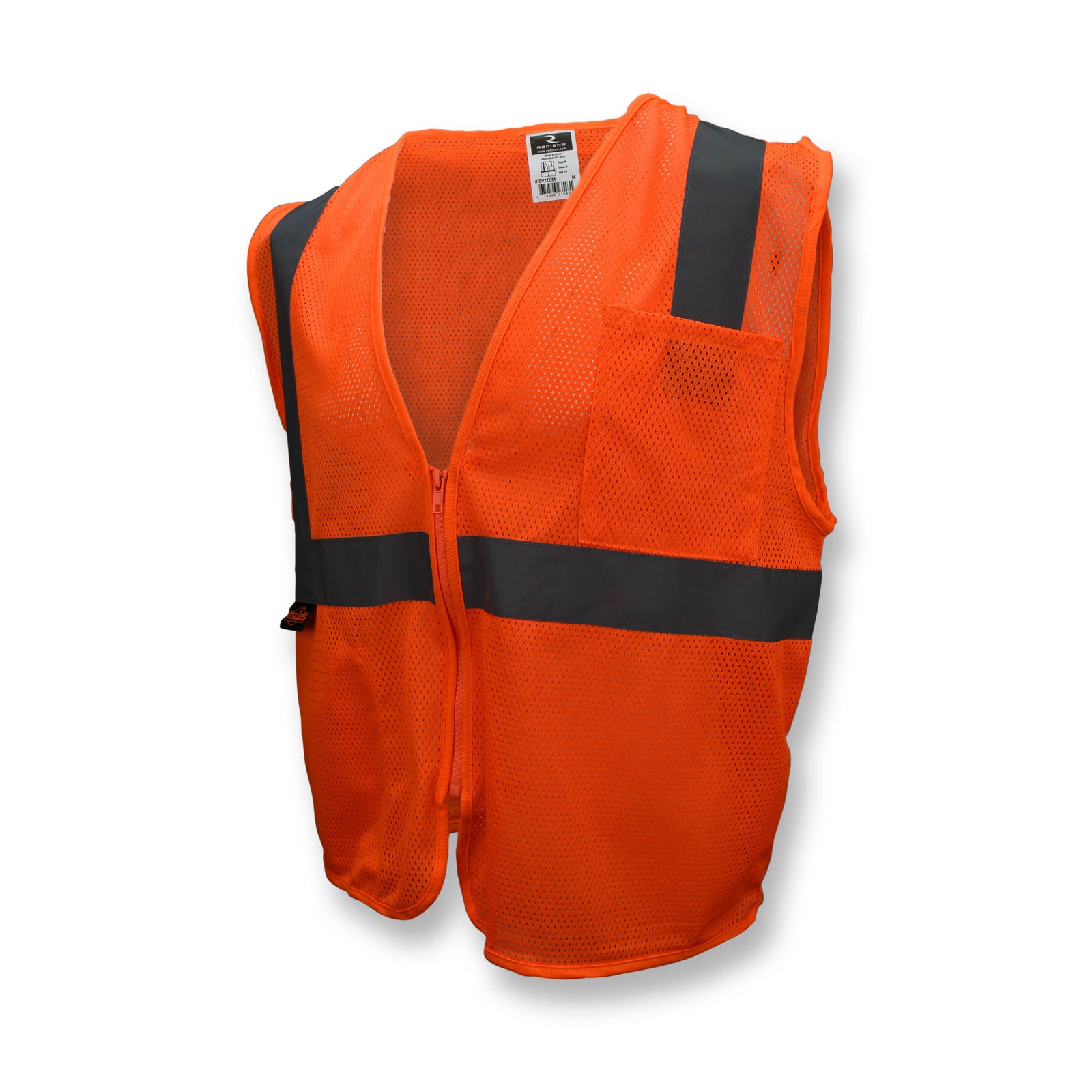 SV2Z Economy Type R Class 2 Mesh Safety Vest with Zipper - Green - Size 2X