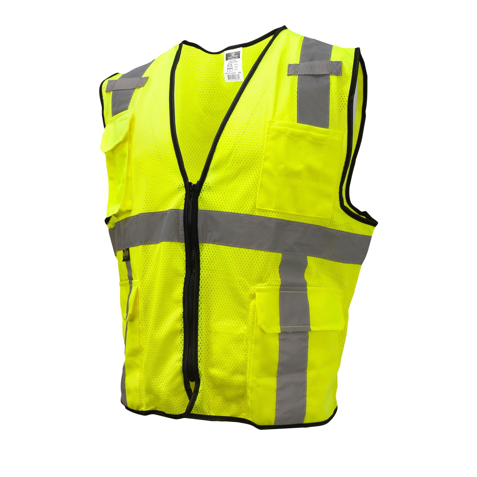 SV7E Economy Type R Class 2 Mesh Surveyor Safety Vest - Green - Size 4X-5X