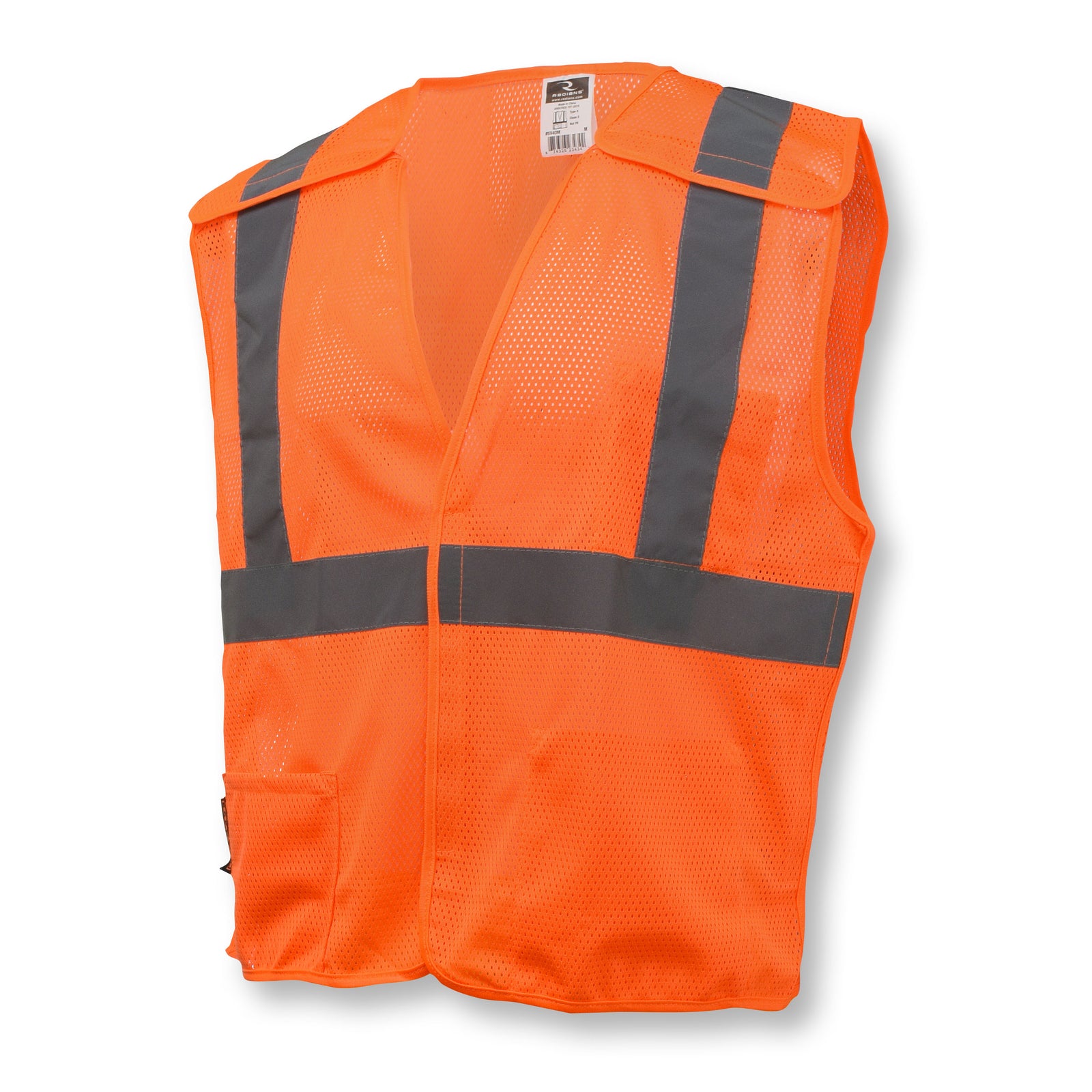 SV4 Economy Type R Class 2 Breakaway Mesh Safety Vest - Orange - Size 2X