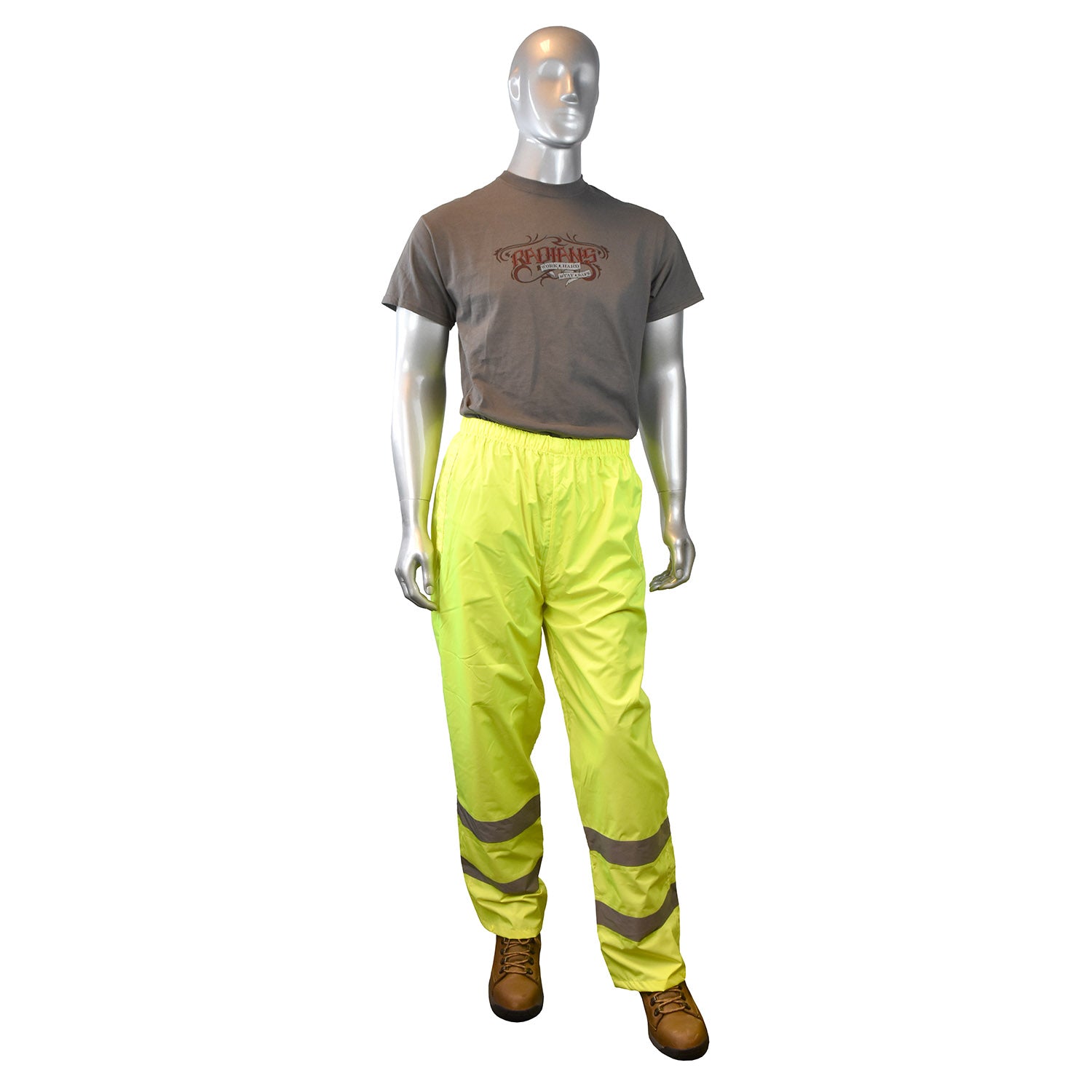 RW10-ES1Y Lightweight Rain Pants - Hi-Vis Green - Size 5X