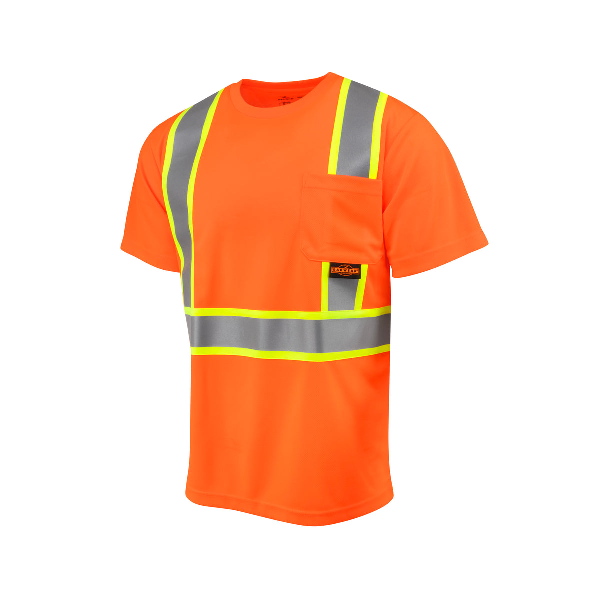 ST41-2 Class 2 Mesh Short Sleeve T-Shirt with Contrast Trim - Green - Size S