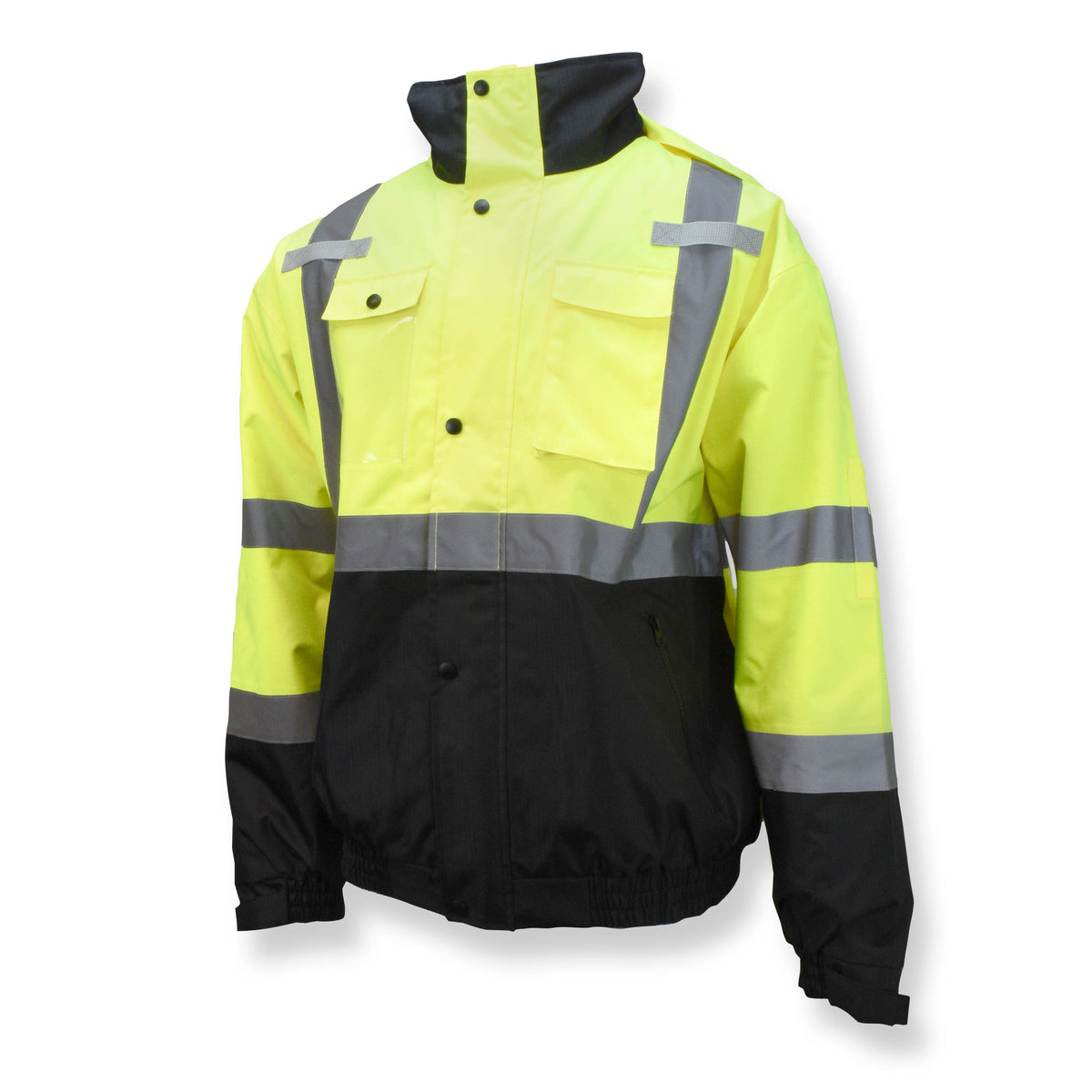 SJ320 3-in-1 Durable Ripstop Bomber Jacket with Color Blocking - Green - Size 2X
