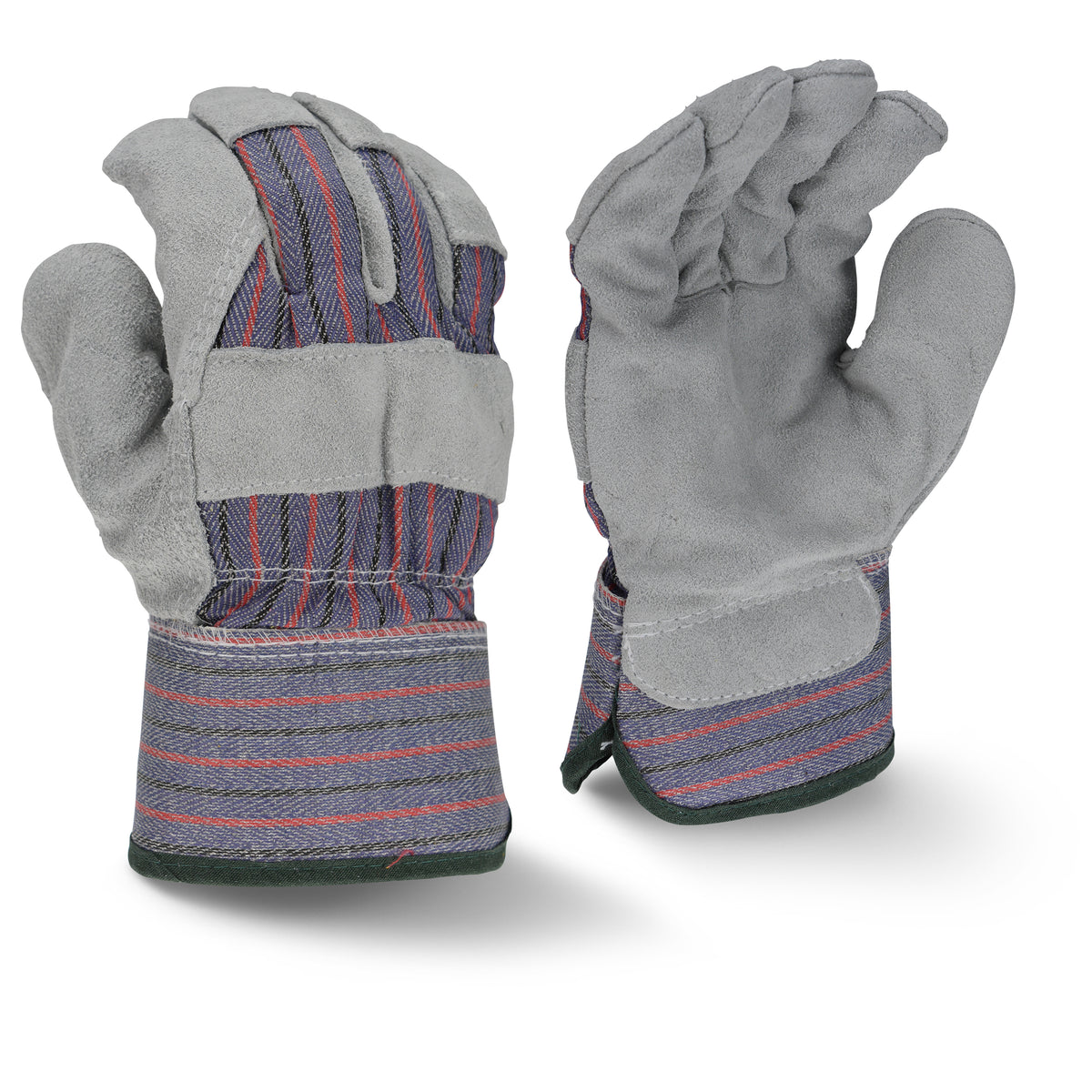 RWG3205 Fleece Lined Regular Shoulder Gray Split Cowhide Leather Glove - Size XL