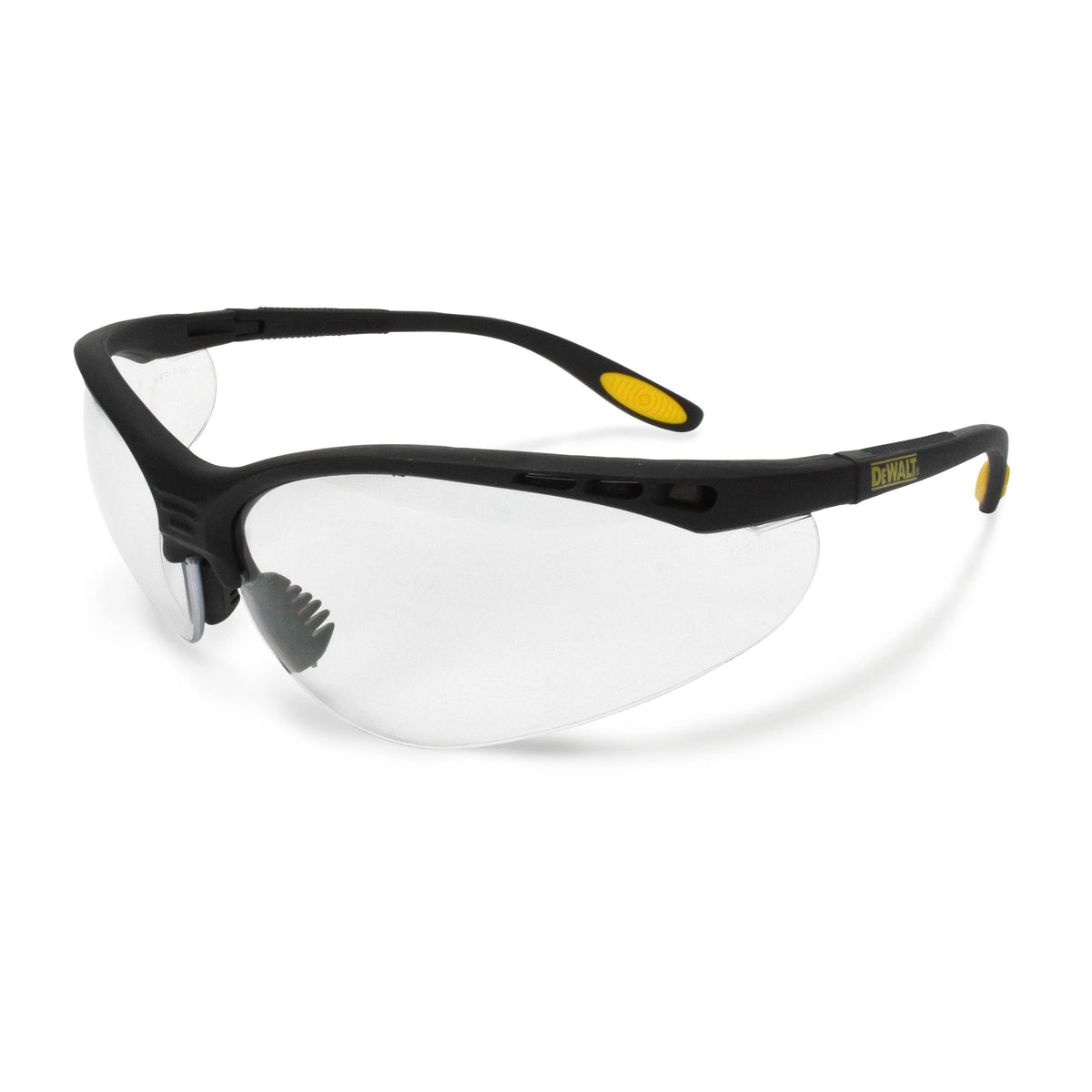 DPG58 Reinforcer™ Protective Eyewear - Black Frame - Fire Mirror Lens