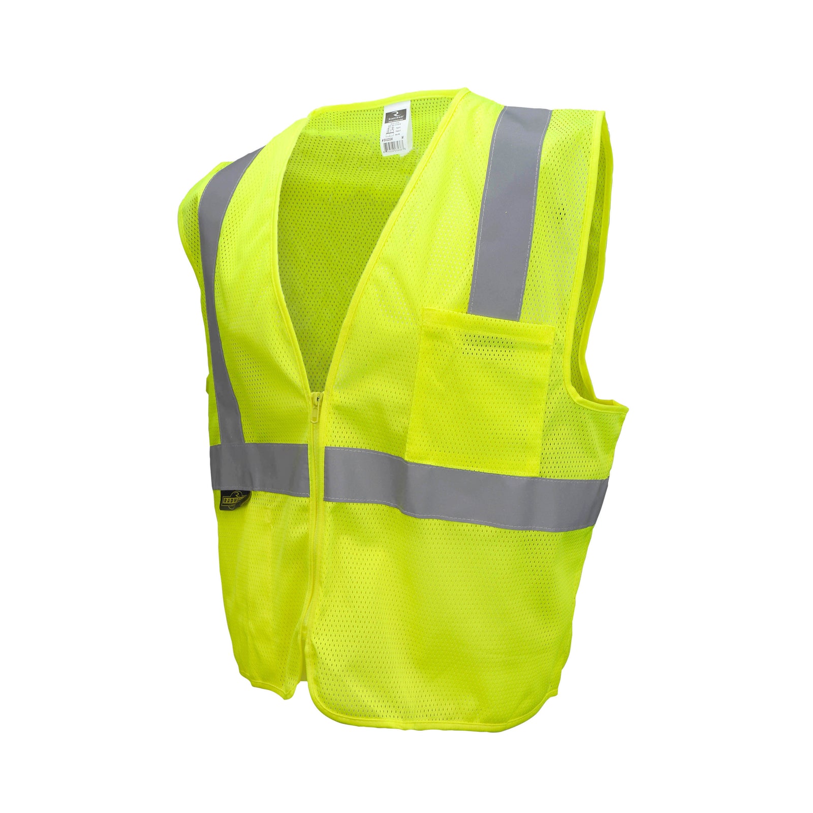 SV2Z Economy Type R Class 2 Mesh Safety Vest with Zipper - Green - Size 2X
