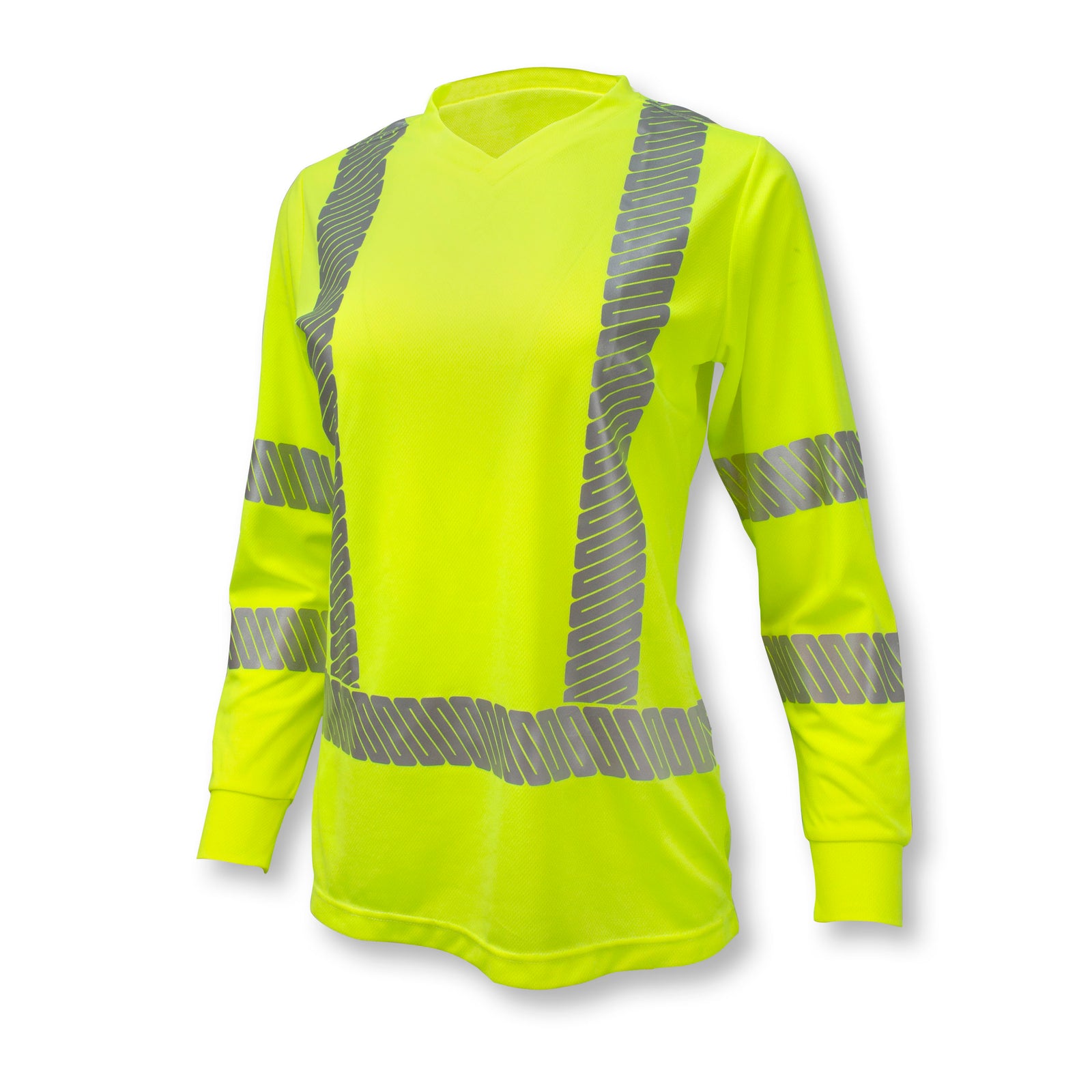 ST21 Class 3 High Visibility Women's Long Sleeve T-Shirt with Max-Dri™ - Orange - Size 2X