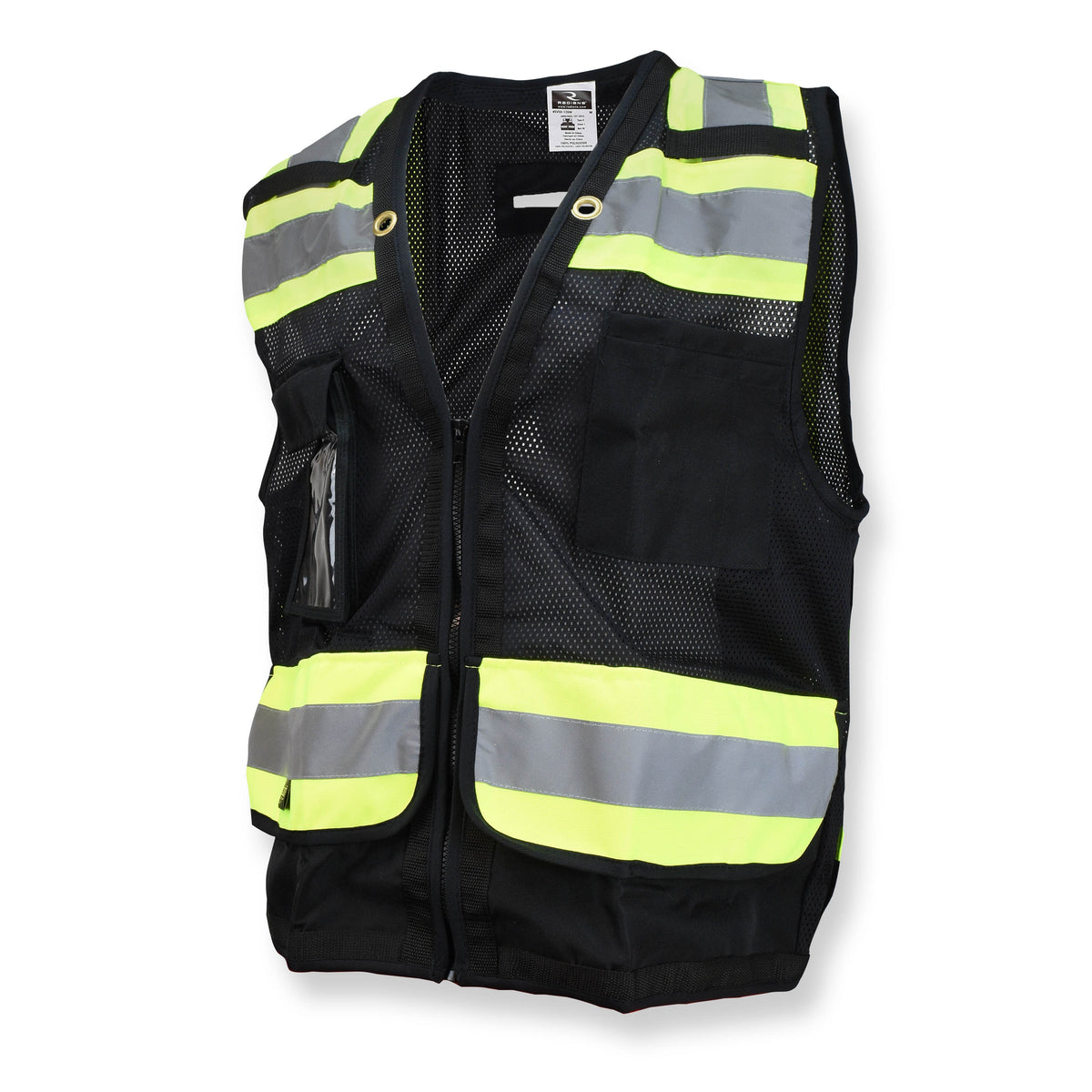 SV59-1 Type O Class 1 Heavy Duty Surveyor Safety Vest with Zipper - Size S