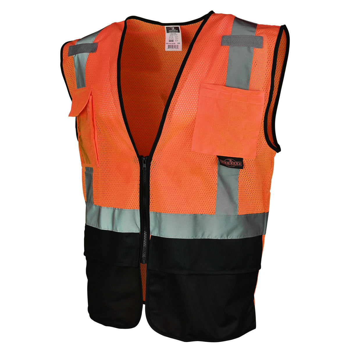 SV7B Type R Class 2 Black Bottom Surveyor Safety Vest - Green - Size 4X-5X