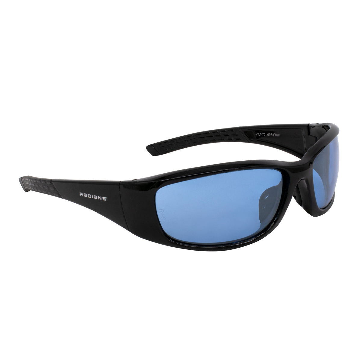 Villume® Indoor Farming Glasses - Black Frame - HPS Grow Blue Mirror Lens