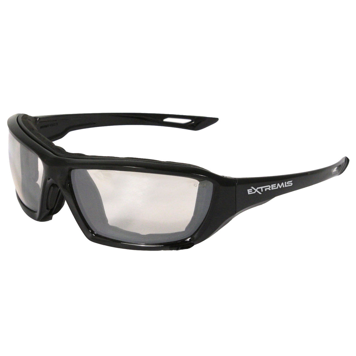 Extremis® Safety Eyewear - Black Frame - Smoke Anti-Fog Lens