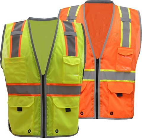 Class 2 Hype-Lite Safety Vest w/Black Side