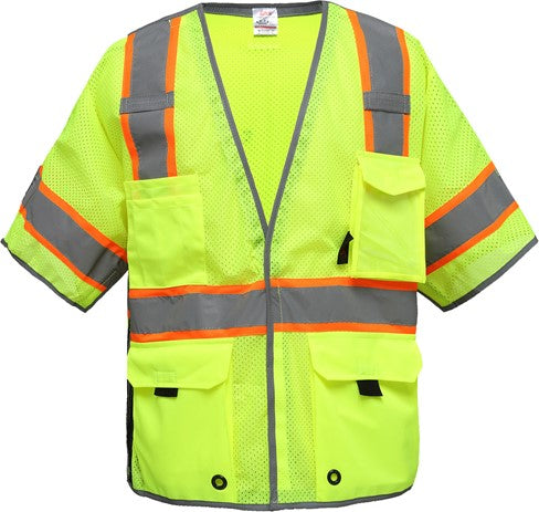 Class 3 Breakaway Vest With Reflective Piping