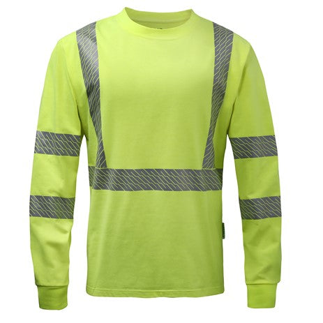 CLASS 3 ECO-UNIFI 50/50 RECYCLED POLYSTER/COTTON BLENDED Long Sleeve T-SHIRT