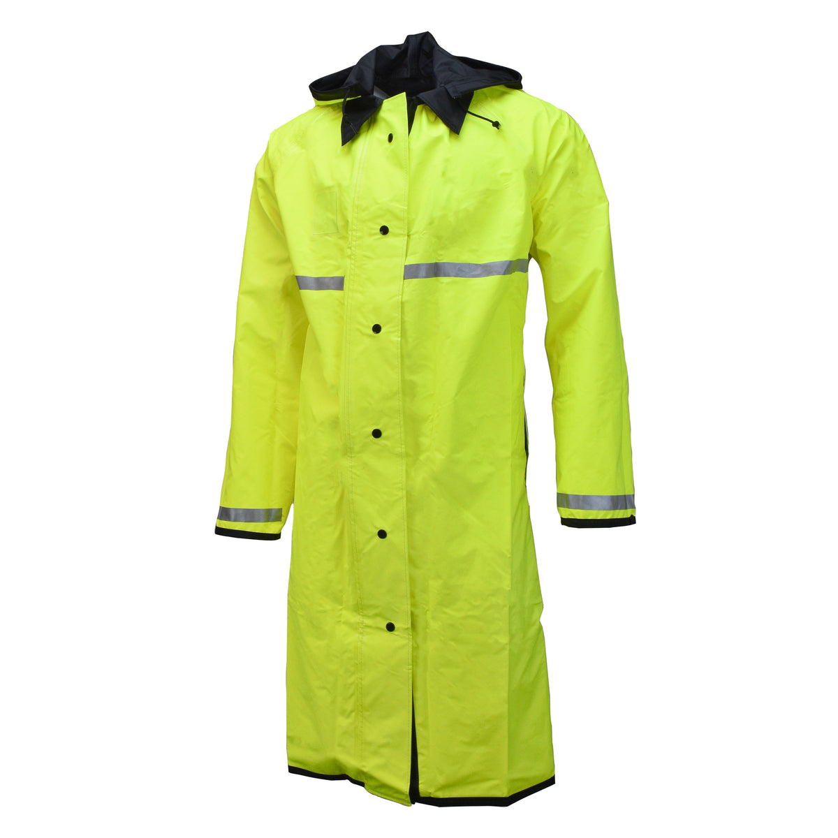 475RCH3M Duty Series Reversible Coat with 3M Reflective Taping - Hi-Vis Lime/Black - Size M