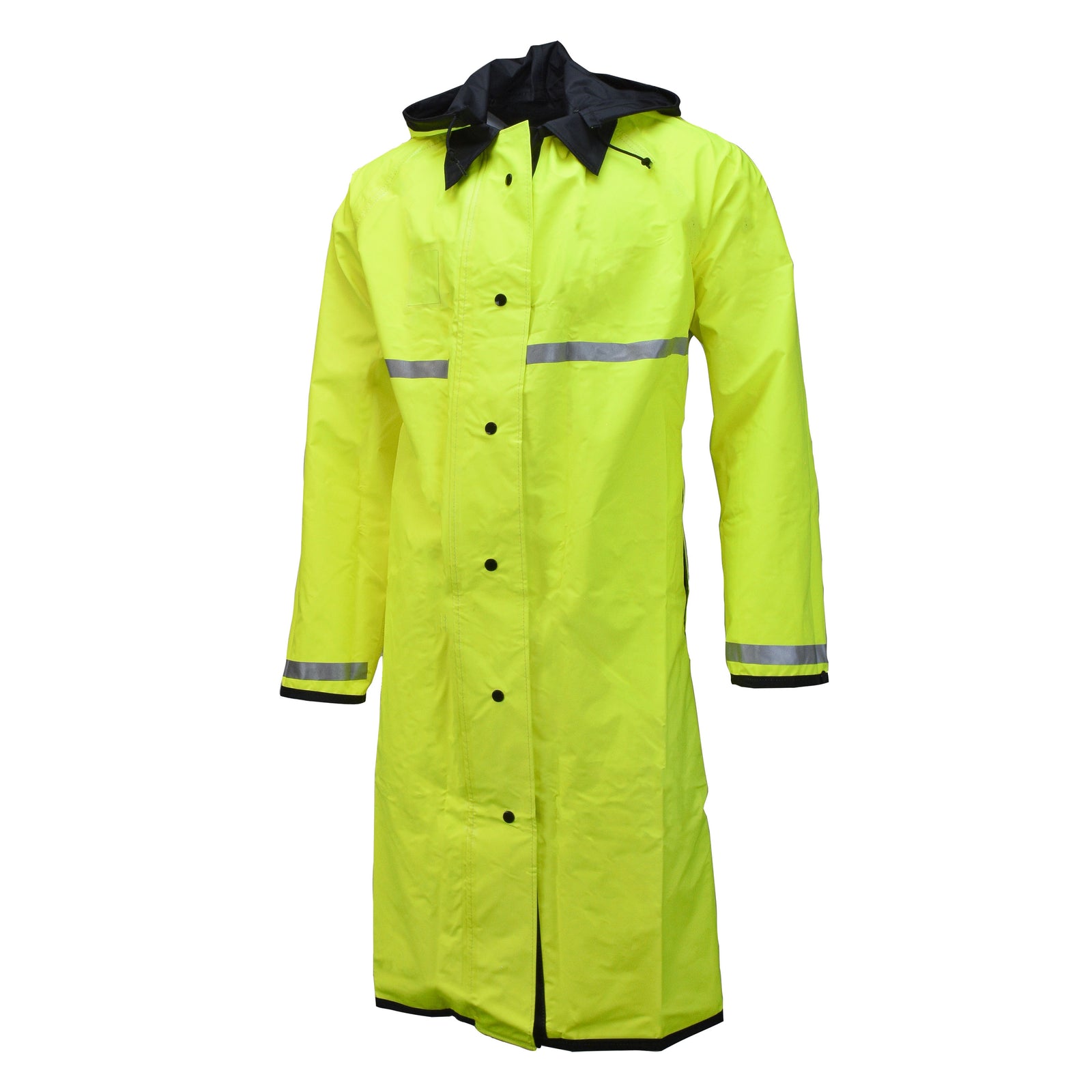 475RCH3M Duty Series Reversible Coat with 3M Reflective Taping - Hi-Vis Lime/Black - Size M