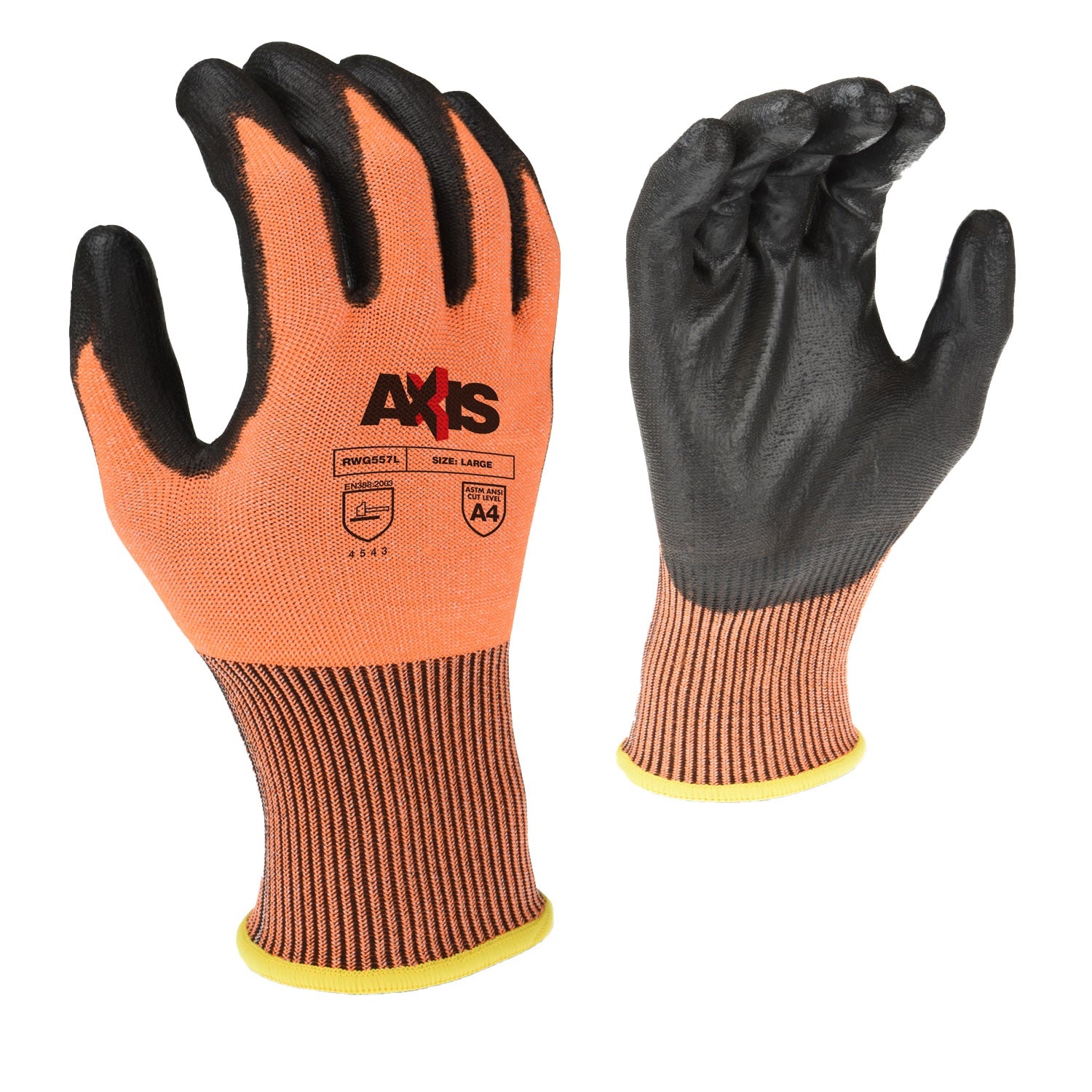 RWG557 AXIS™ Cut Protection Level A4 High Tenacity Nylon Glove - Size 2X