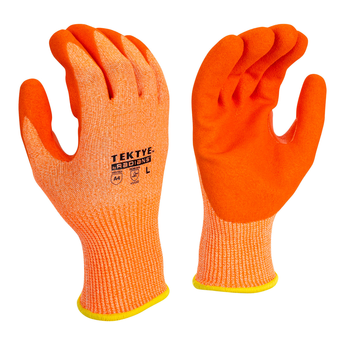 RWG703 TEKTYE® A4 Hi-Vis Cut Protective Work Glove - Size XS